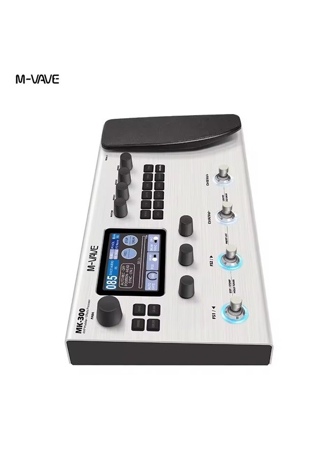 M-VAVE M-VAVE Electric Guitar/Bass Multi-Function Integrated Effector Rechargeable Built-in Drum Machine Phrase Loop Module Pedal  - Image 3