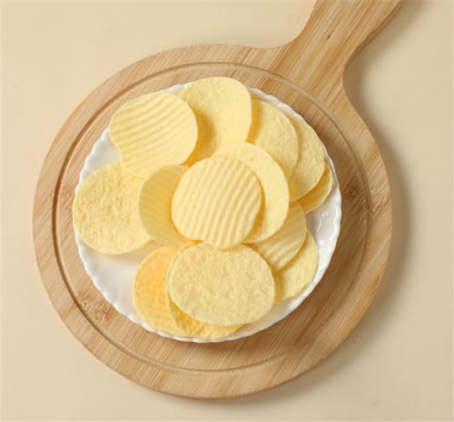 Skyseen 12PCS Artificial Crispy Fresh Potato Chips Fake Simulation Realistic Potato Chip Snacks for Decoration Display - Image 2
