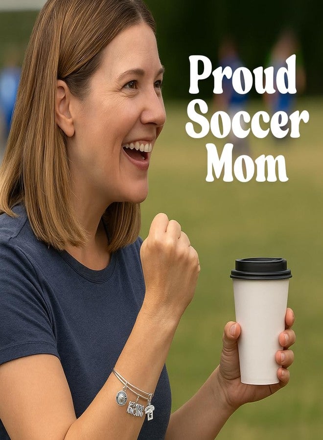 إنفينيتي كوليكشن سوار إنفينيتي كوليكشن بتصميم "أم كرة القدم" - سوار قابل للتعديل مزين بكرة قدم وقميص رياضي وقلب شكر - هدية تقدير لأمهات الفرق الرياضية، أو لأعياد الميلاد، أو في نهاية الموسم - Image 3