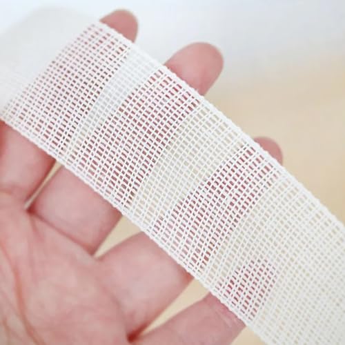 ArrErr 2 Yards Fabric Hemming Guide Adjustable Unrolling Sewing on Fishbone Hem Tape Edge Lining Rolls for Narrow Rolled Hem Line Curved Hemlines Sheer Dress Wedding Veil Skirt Clothing Sewing Machine - Image 3