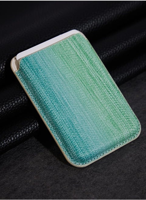 Weave Magnetic Wallet Compatible with MagSafe for iPhone 16 15 14 13 12 Pro Max Plus Model, None-Cutout Mag 3 Safe Card Holder Stick on for Apple Cell Phone (Multicolor)