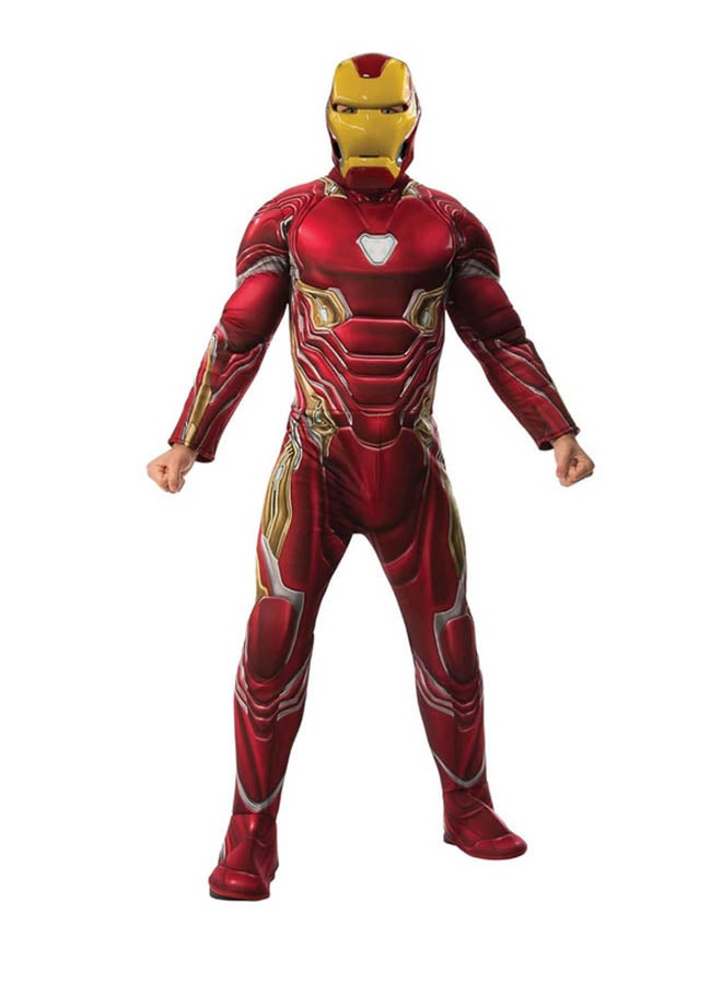 RUBIE'S Deluxe Iron Man Costume For Age 9-10 Years,Size XL (Height 140cm) - Image 1