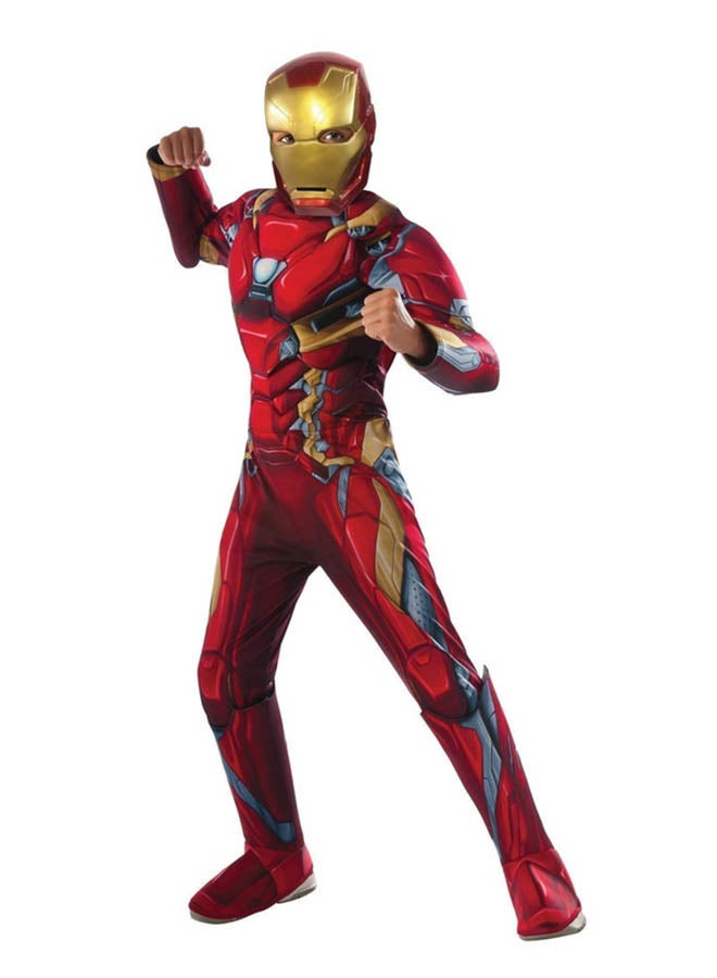 RUBIE'S Deluxe Iron Man Costume For Age 9-10 Years,Size XL (Height 140cm) - Image 2