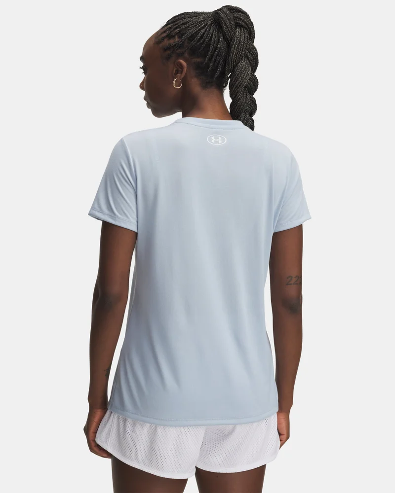 اندر ارمر تيشيرت نسائي بياقة على شكل حرف  من