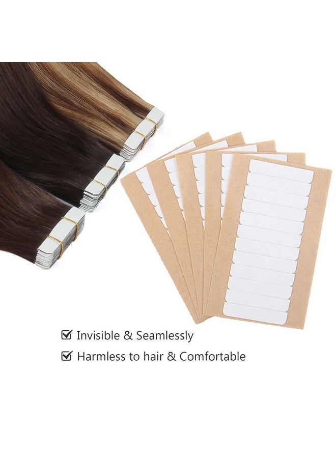 Sixstarhair - Ixstarhair Replacement Tapes For Tape In Hair Extensions No Residue Tapes For Hair Extensions Adhesive Double Side Tape Tabs 4Cm X 0.8Cm 60 Pieces Per Pack - Image 1