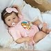SCOM Lifelike Reborn Baby Dolls Meadow 18 Inch Realistic Baby Dolls Newborn Girl Cloth Body Vinyl Limbs Gift or Toys Collection for Kids Age 3 - Image 3