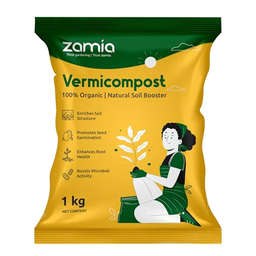 Zamia Vermicompost | 1kg | Organic Compost & Manure Fertilizer for Home & Garden Plants - Image 1