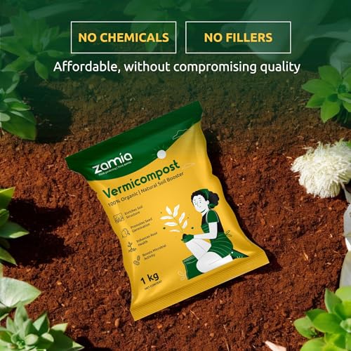 Zamia Vermicompost | 1kg | Organic Compost & Manure Fertilizer for Home & Garden Plants - Image 4