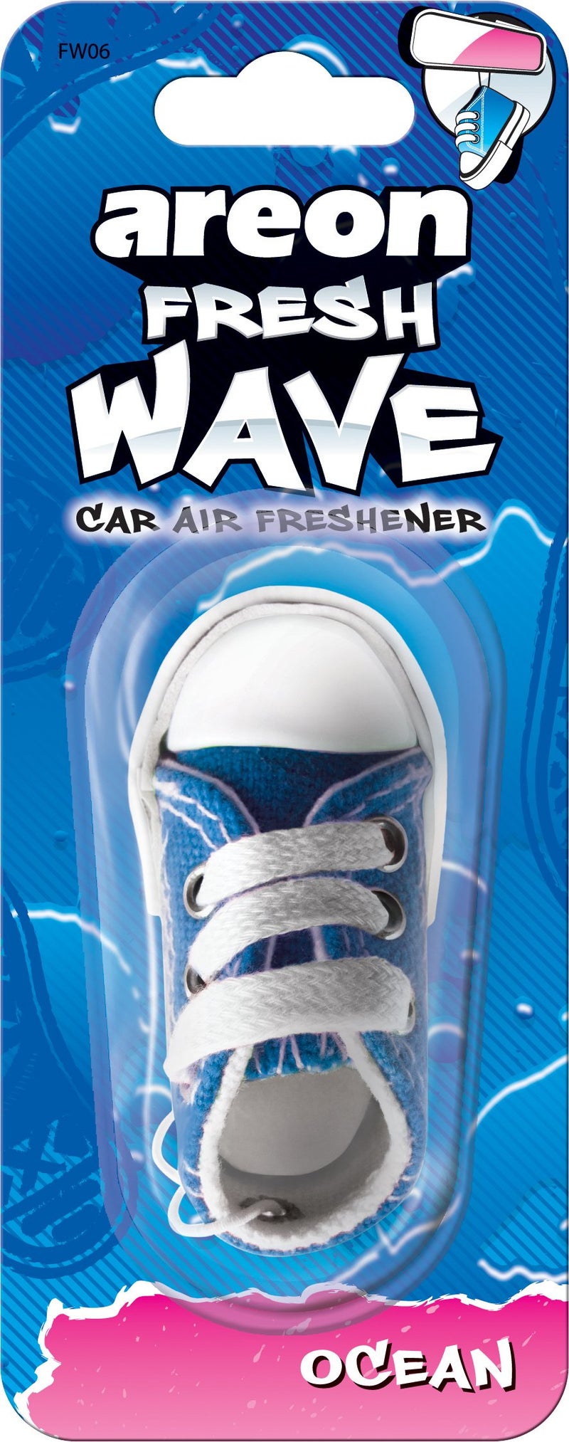 Areon Fresh Wave - Sneaker Hanging Car Air Freshener - Ocean Scent - Image 5