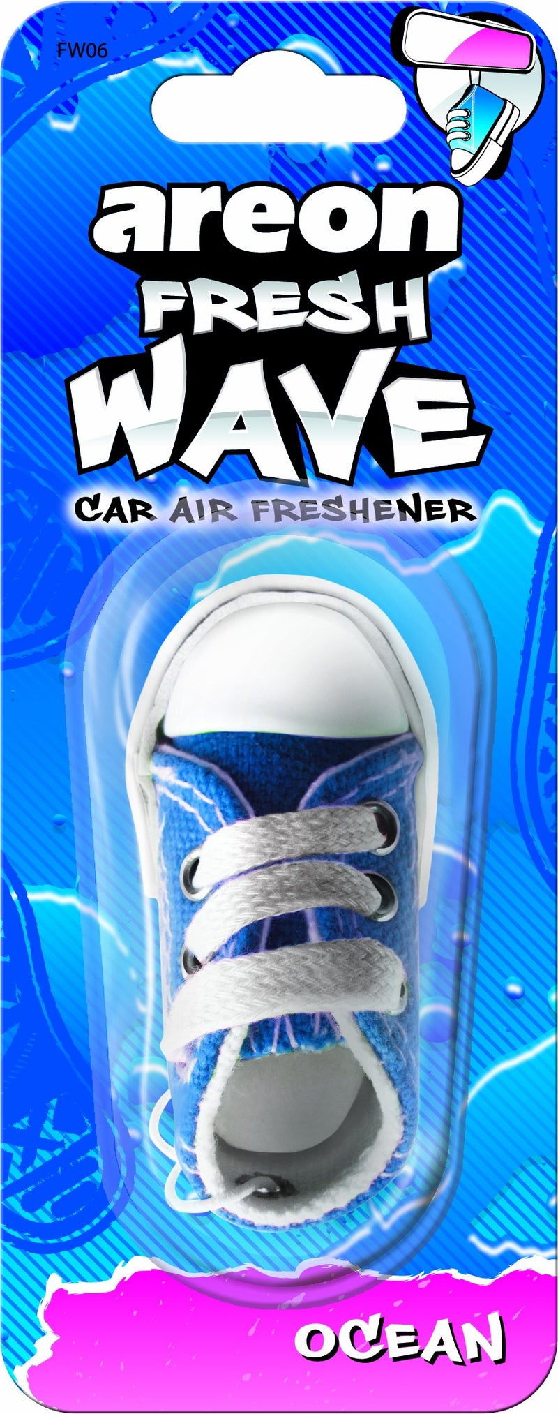 Areon Fresh Wave - Sneaker Hanging Car Air Freshener - Ocean Scent - Image 3