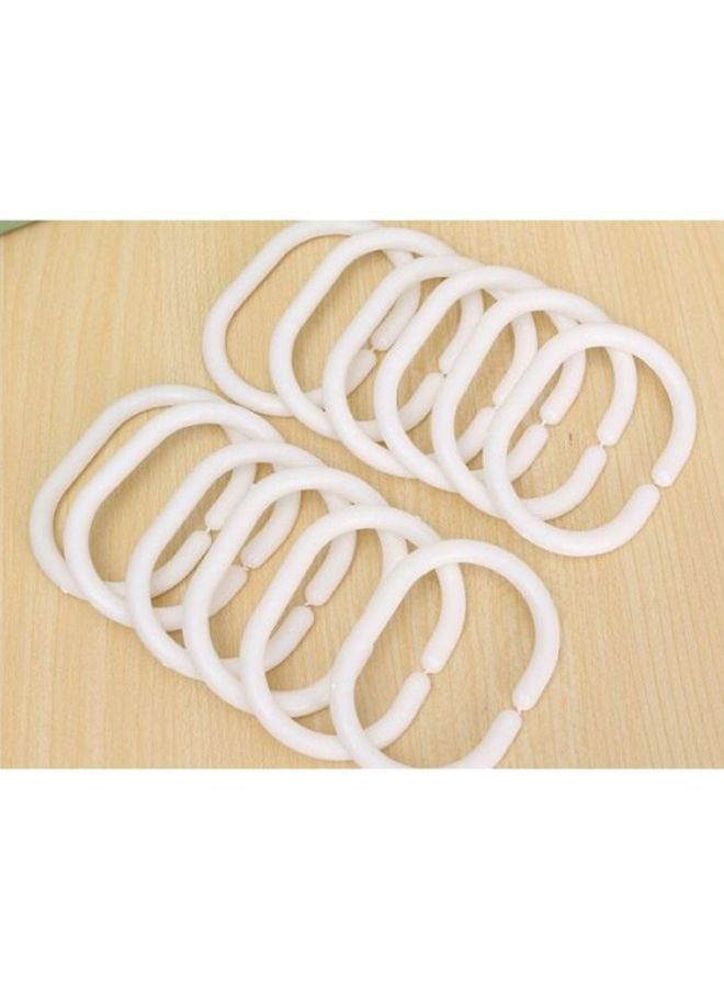 NIBEMINENT Unicorn Printed Shower Curtain With Hook White/Pink/Black 165x180cm - Image 2