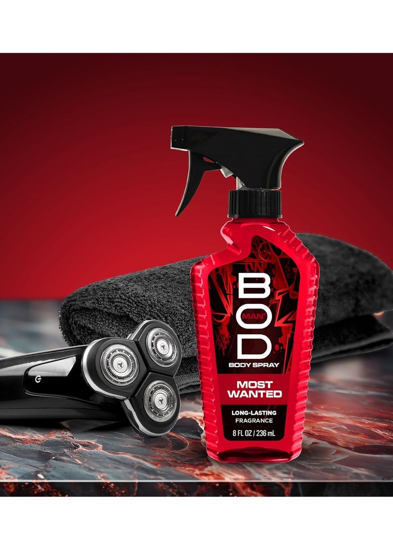 BOD man Fragrance Body Spray, Most Wanted, 8 fl oz - Image 4