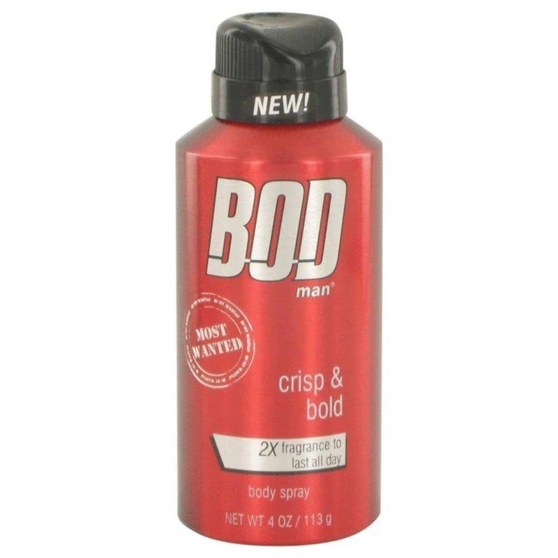 BOD man Fragrance Body Spray, Most Wanted, 8 fl oz - Image 1