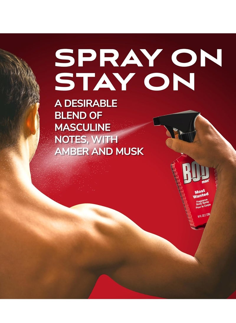 BOD Man BOD Man Fragrance Body Spray, Most Wanted, 8 fl oz  - Image 3