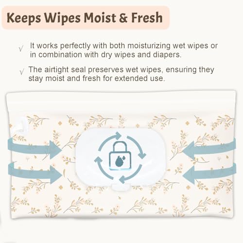cephira Baby wipes dispenser，portable baby wipes holder for outdoor, Refillable baby wipes container, on the go wet wipe pouch for travel, resuable wipes dispenser for hiking (pink) - Image 2