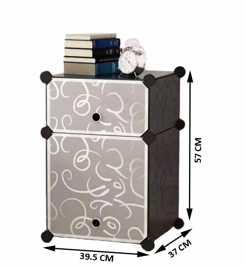 Whitecloud TRANSFORMING HOMES Whitecloud TRANSFORMING HOMES 2Cube DIY Plastic Closet Organizer Storage Shelves for Bedroom Living Room and Kids Room 395x37x745 STCBS004  - Image 3