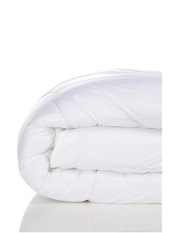 Hotel Linen Klub Queen Comforter 1 Piece Luxurious 235 X 235 Cm Soft Microfiber Outer Cover With Soft Fiber Filling 250 Gsm Elegant Box Quilting Timeless White Color For Ultimate Comfort  - Image 3