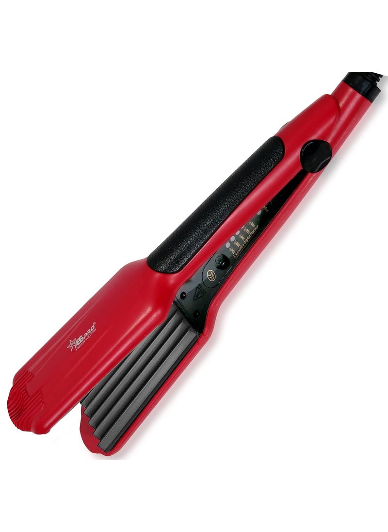 professional feel Professional Feel Hair Crimper for Saloon Grade Crimp Style For Women RED  - Image 1