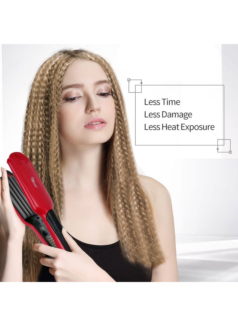 professional feel Professional Feel Hair Crimper for Saloon Grade Crimp Style For Women RED  - Image 2