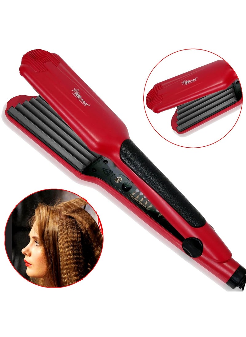 professional feel Professional Feel Hair Crimper for Saloon Grade Crimp Style For Women RED  - Image 3