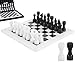 MARBLE RANGE Marble Chess Set for Adults 12 Handmade White Black Board Game with 32 Chess Pieces 2 Extra Queens Storage Box Luxury Travel Game Elegant for Home Decor - Image 2