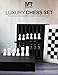 MARBLE RANGE Marble Chess Set for Adults 12 Handmade White Black Board Game with 32 Chess Pieces 2 Extra Queens Storage Box Luxury Travel Game Elegant for Home Decor - Image 4