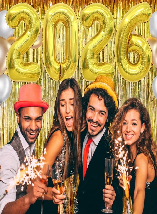 QWZify 2026 Gold Balloons, Number Balloon 40 Inch, New Years Balloons 2026 Balloon for New Years Eve Graduation Decorations Class of 2026 Birthday Party Decorations 2026 Graduation Decor - Image 5
