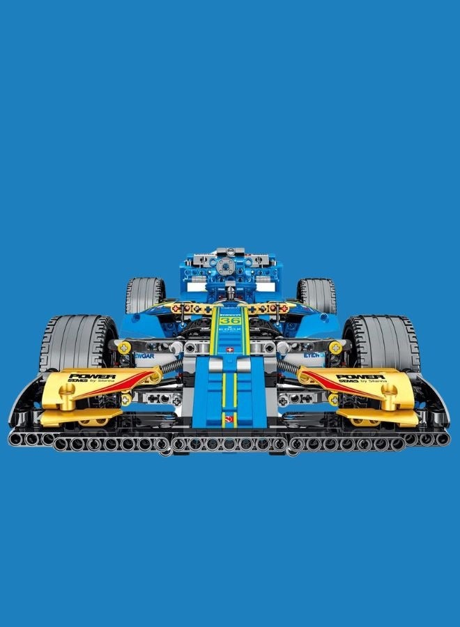 Blue F1 Building Blocks Car Racing Car Blocks for Boys Building Blocks Playset Formula F1 Racing Car Challenge Building Toy Blocks for Boys Assembly Assembly Boys Toys Girls Blocks Games Building Toy for Boys and Girls Character Play Figures Building Blocks Construction Building Blocks Assembly Creative Building Toy - Image 2