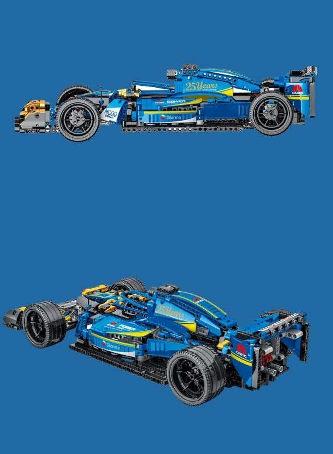 Blue F1 Building Blocks Car Racing Car Blocks for Boys Building Blocks Playset Formula F1 Racing Car Challenge Building Toy Blocks for Boys Assembly Assembly Boys Toys Girls Blocks Games Building Toy for Boys and Girls Character Play Figures Building Blocks Construction Building Blocks Assembly Creative Building Toy - Image 3