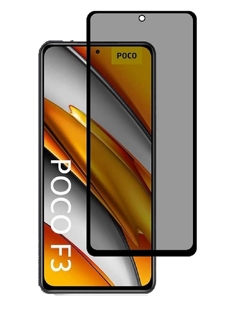 Super Tempered Glass Screen Protector Anti-Spy Privacy Designed For Xiaomi Poco F3 Full Screen Coverage And Bubble Free - Image 1
