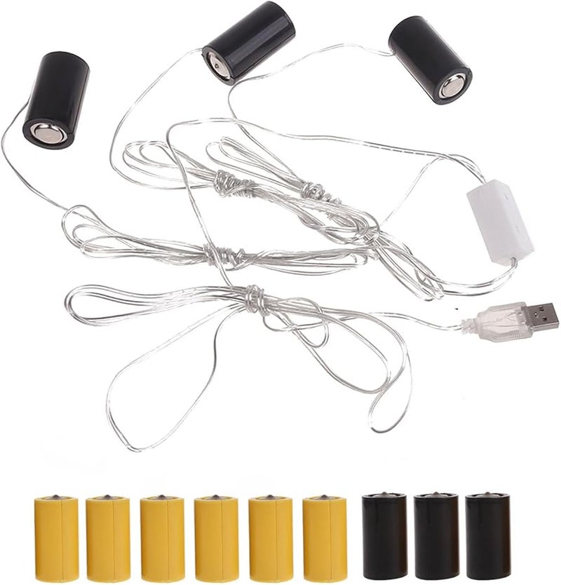 LR14 C USB Power Supply Replace 4 5V 3V C Cell Battery for LED Lamps Electronics - Image 2