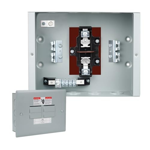 JINDOUZI THQL Circuit Breaker Panels, 4-Space, 125A Circuit Breaker Distribution Box, 120V/240V Circuit Breaker Electrical Enclosure,Indoor Main Lug Load Center - Image 1