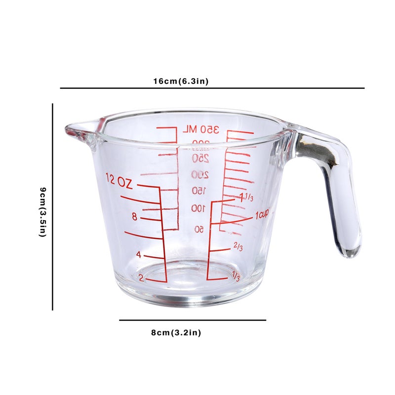 KCKHFA Glass Measuring Cup For Baking and Cooking, kitchen Essentials Tools - Image 2