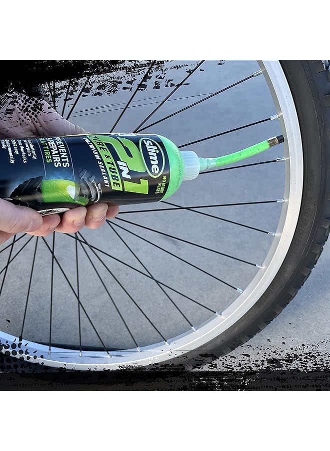 Slime 10193 Tire And Tube Sealant Puncture Repair Sealant, 2-In-1, Premium, Prevent And Repair, Suitable For Non-Highway Tires And Tubes, Non-Toxic, Eco-Friendly, 16Oz Bottle - Image 3