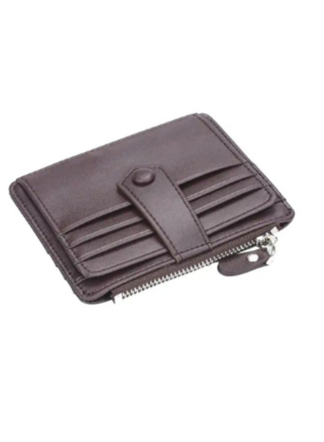 Rup Art PU Leather Card Holder For Men With Hasp Male And Women Short Coin Purse Wallet  - Image 1