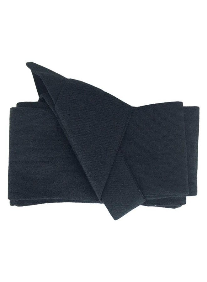 ZooBoo Japanese Kimono Obi Belt - Mens Traditional Vintage Waist Judo Wrap Waistband Pattern (Pure black) - Image 1