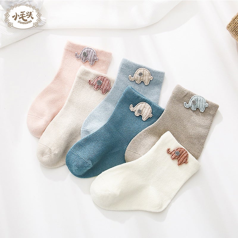 Children'S Accessories Pure Cotton Socks Baby Short Tube Socks Cartoon Baby Socks Boneless Children'S Socks - Image 2