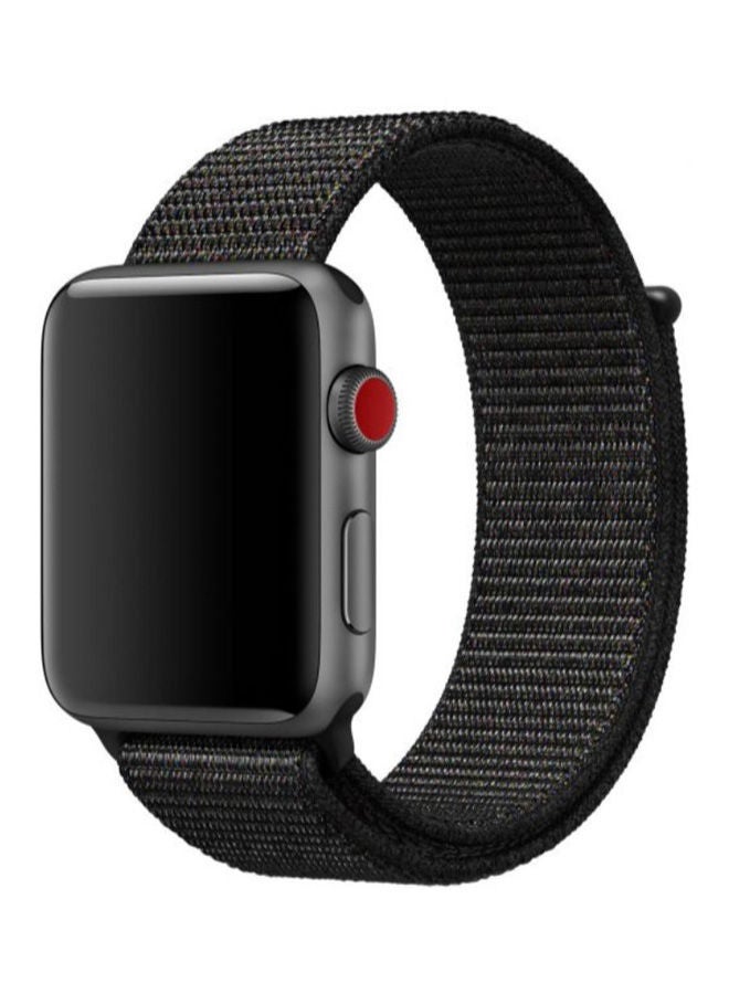 NIBEMINENT Smartwatch Band For Apple Watch Series 1 2 3 42 mm Black - Image 1