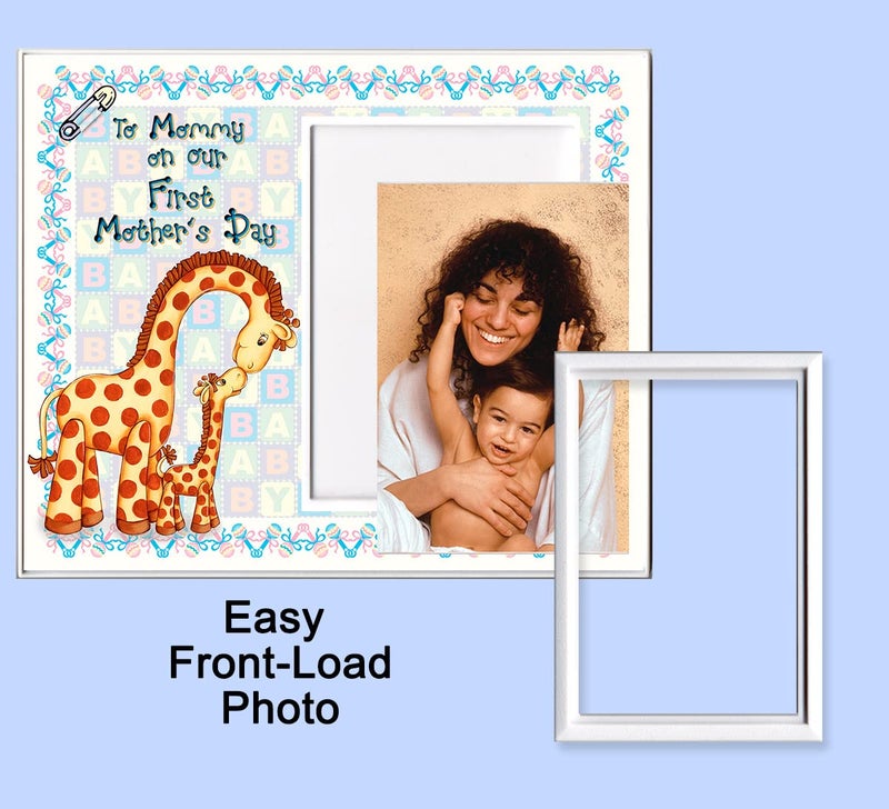 Expressly Yours! Photo Expressions "To Mommy on Our First Mothers Day", A Gift from Baby for the New Mom - Celebrate with this Picture Frame, Holds 3.5” x 5” Photo - Boy or Girl Nursery Decor | Baby Giraffe Theme - Image 5