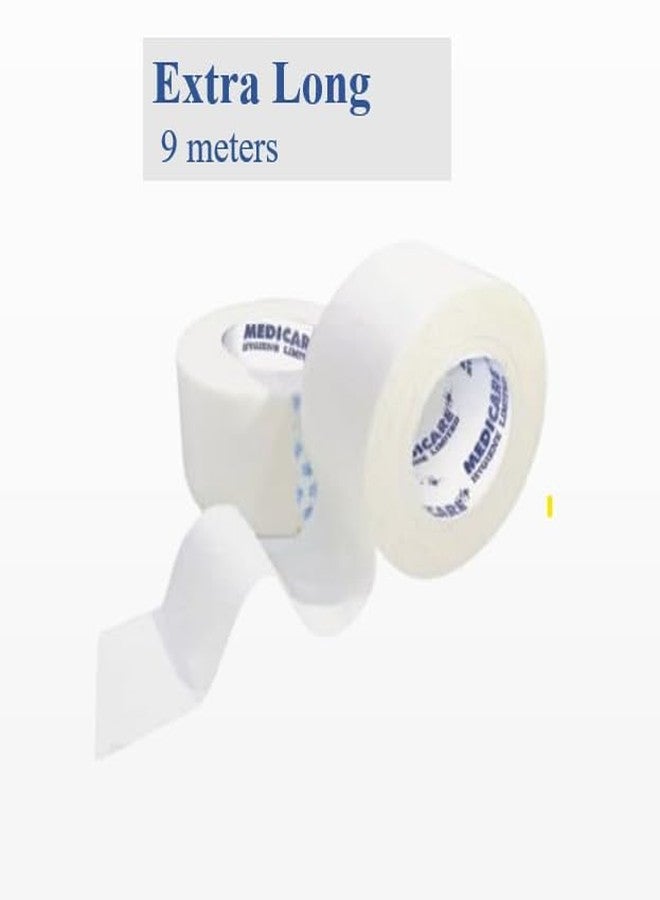 MEDICARE M'PORE Adhesive Paper Tape | Hypoallergenic Microporous Surgical Tape | Skin Friendly | Easy to Tear & Breathable | (2 Inch X 9 M) - Image 2