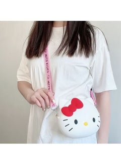 Generic Hello Kitty Silicone Bag, Lovely Hello Kitty Wallet, Cartoon Animal Shoulder Bag, Kitty Cat Purse for Girls Birthday Gifts  - Image 4