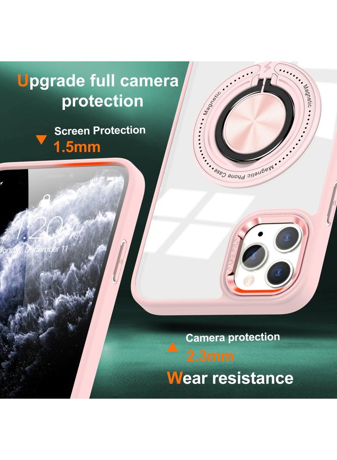 S-TOP Case For iPhone 11 Pro Magnetic Rotating Ring Holder Phone Case - Image 2