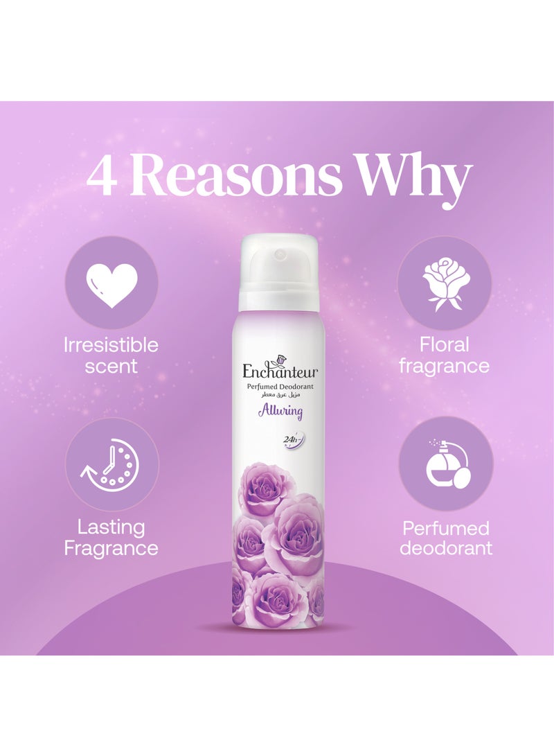 Enchanteur Alluring Perfumed Deodorant With Odour Protection - Image 3