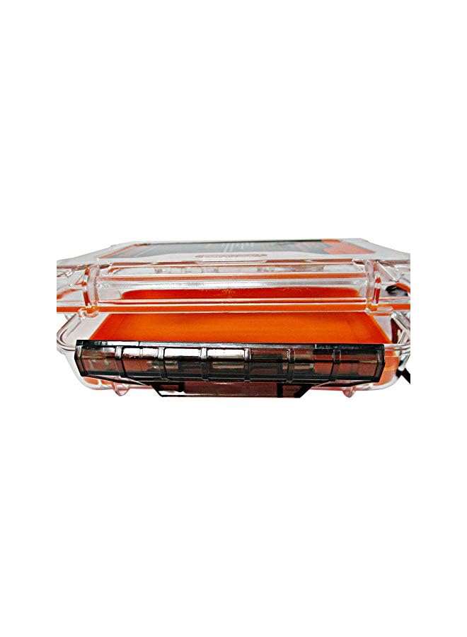 PROMASS promass Field Box Waterproof Case, Large, Dry Box with Wrist Strap for Boat, Kayak, and Camping, Outdoor Gear Storage, Clear/Orange, Size: 23W x 15D x 6.8H cm- 320072  - Image 4