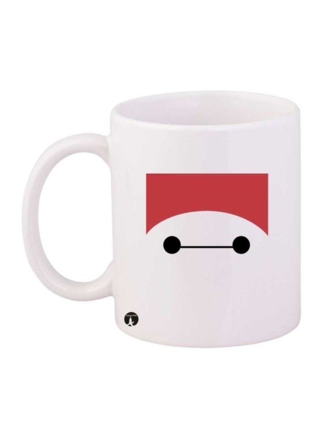 Baymax Printed Coffee Mug White/Red/Black