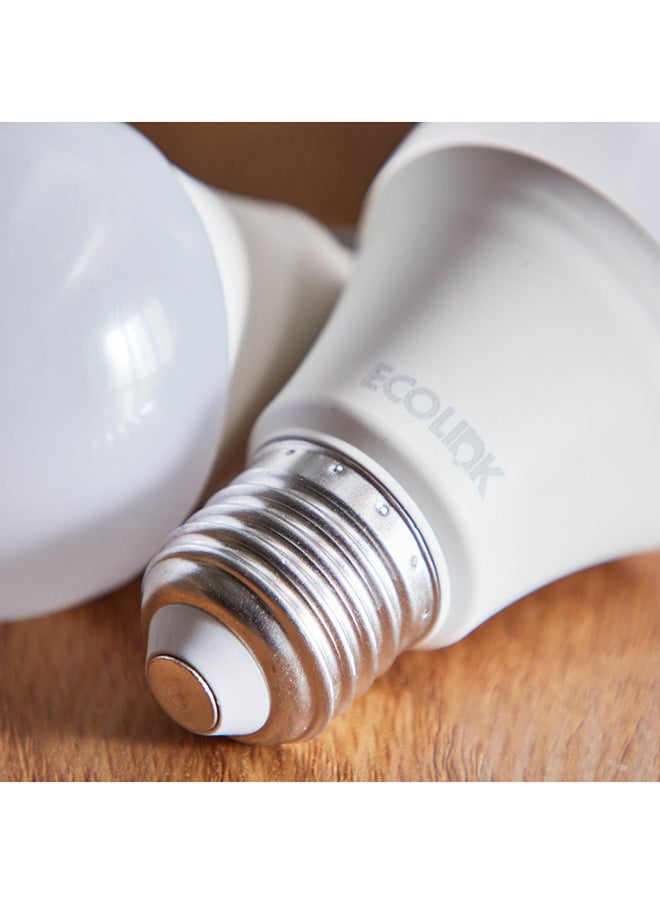 ECOLINK - 8W E27 2-Piece Day Light LED Bulb Set 12.4 x 10.5 x 6 cm - Image 1