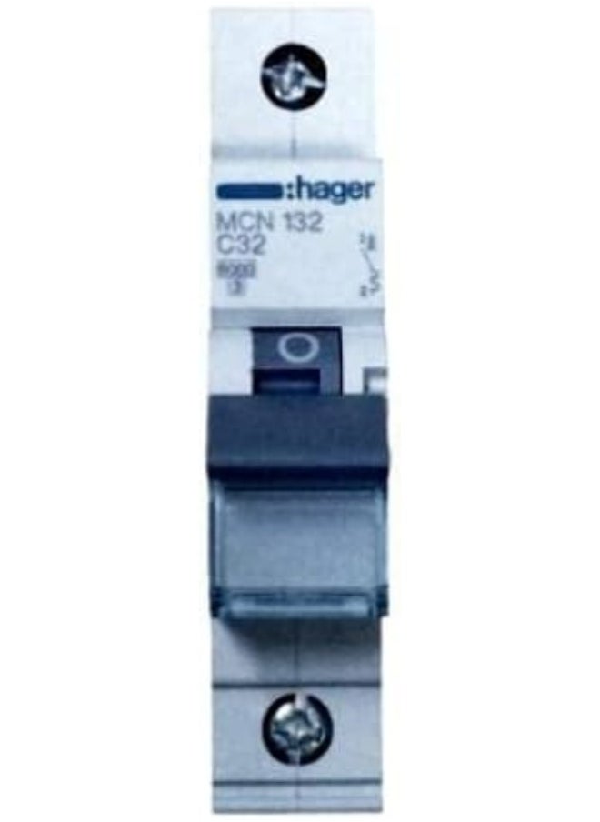 Hager Hager Miniature Circuit Breaker - MCB 1Pole 32A 6kA MCN132 France  - Image 3