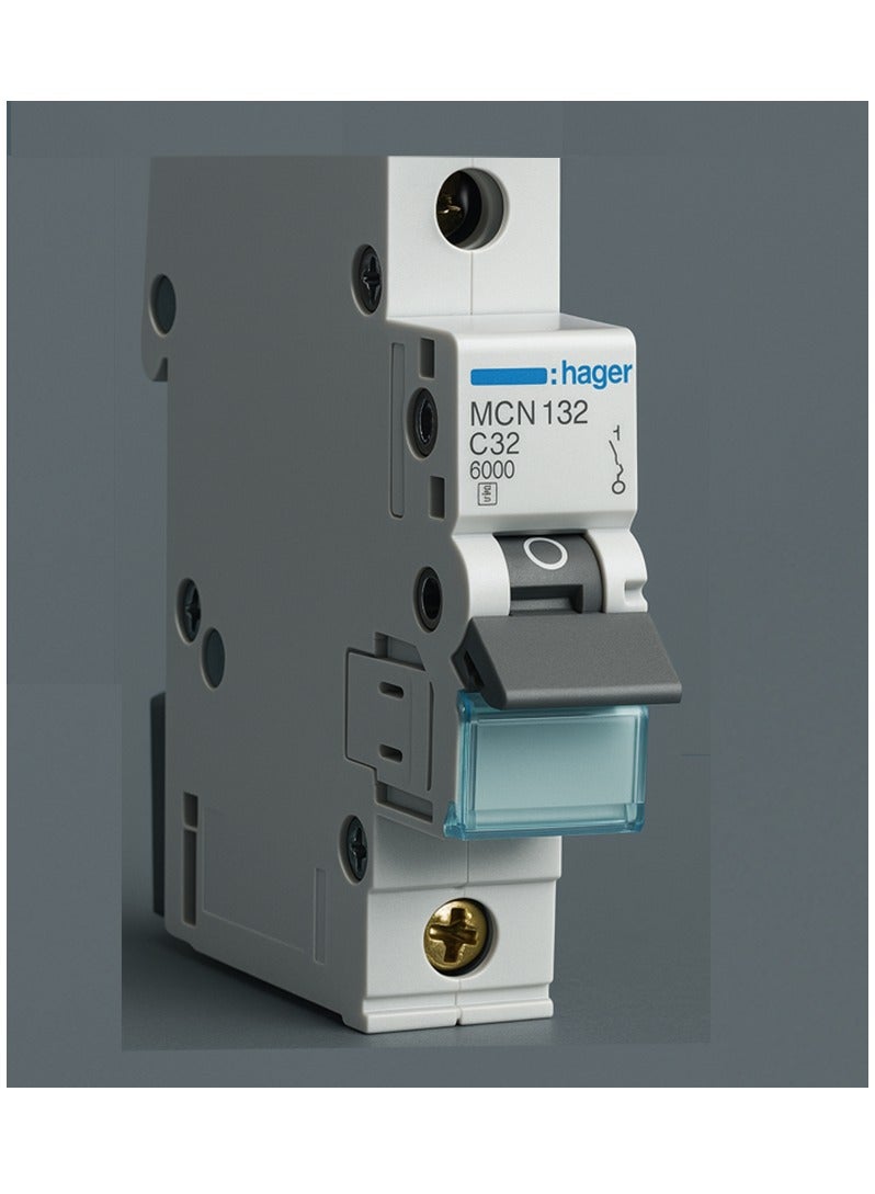 Hager Miniature Circuit Breaker - Mcb 1Pole 32A 6Ka Mcn132 France - Image 1