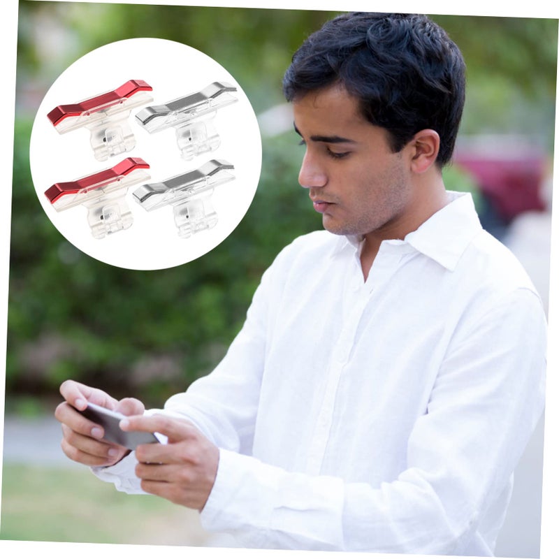 HOMSFOU وحدة تحكم ألعاب الجوال، مجموعة أزرار الزناد، 4 ألوان، عصا تحكم حساسة، أزرار إطلاق النار - Image 5