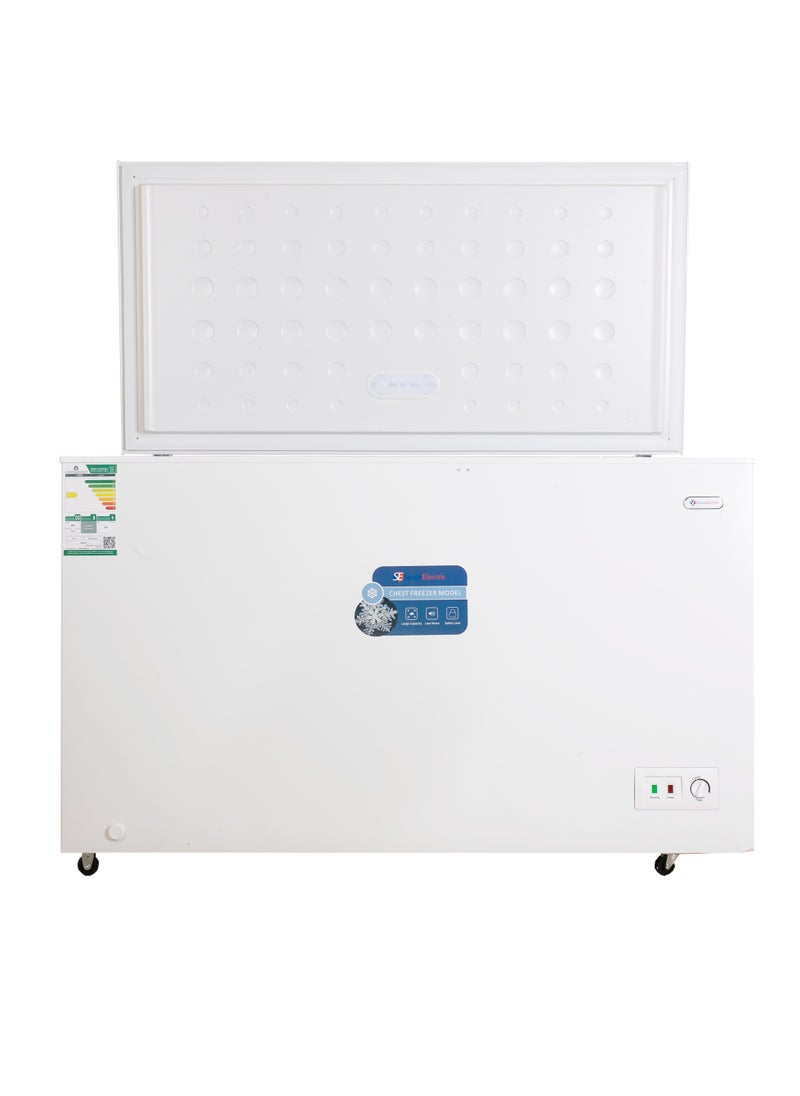 SmartElectric Smart Electric 380 Lt Chest Freezer, Air Cooling , Easy to Move, Led Light, Lock Key  - Image 2
